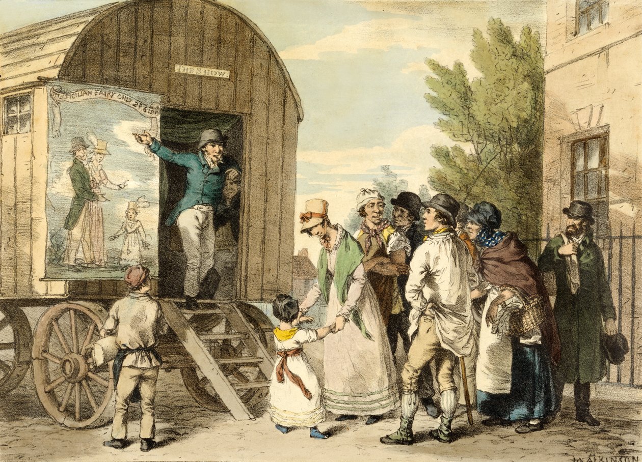 The Show, pub. C. 1821  by John Augustus after Atkinson