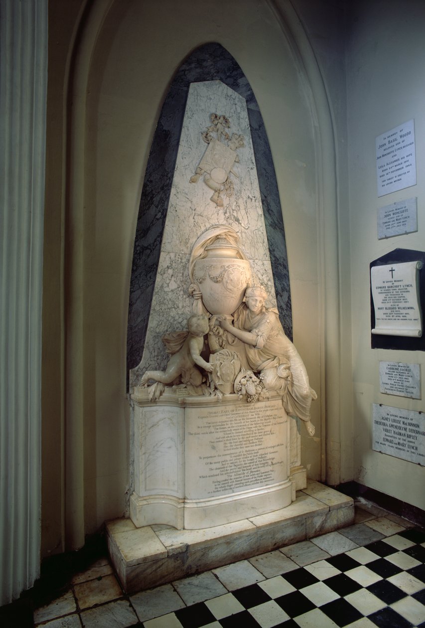 Effingham Kontu Anıtı, 1796 (mermer) by John Bacon