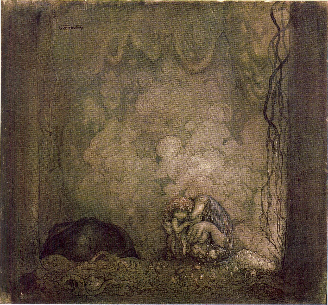 Anne sevgisi by John Bauer