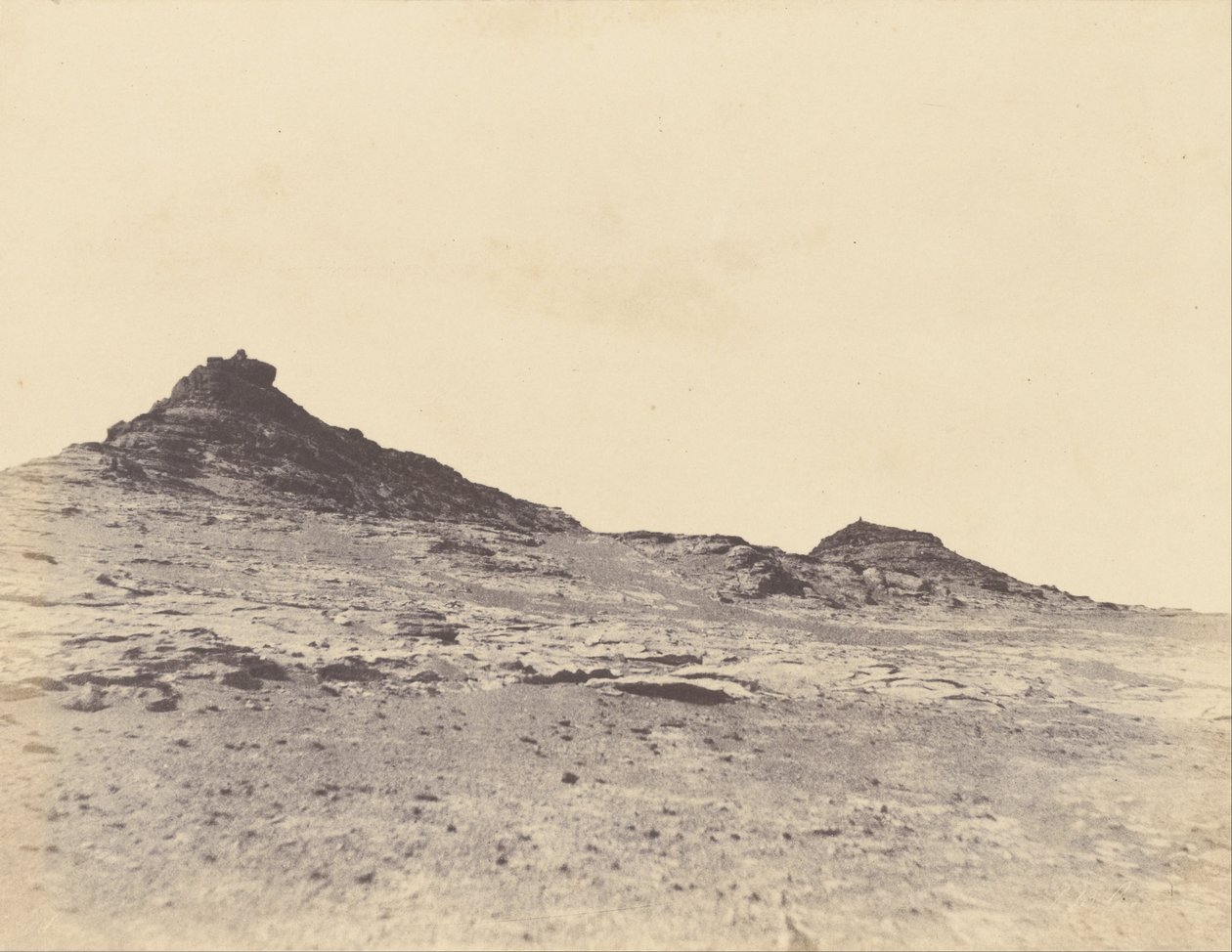 Gebel Abousir yakınlarında saha çalışmaları, ikinci katarakt by John Beasly Greene
