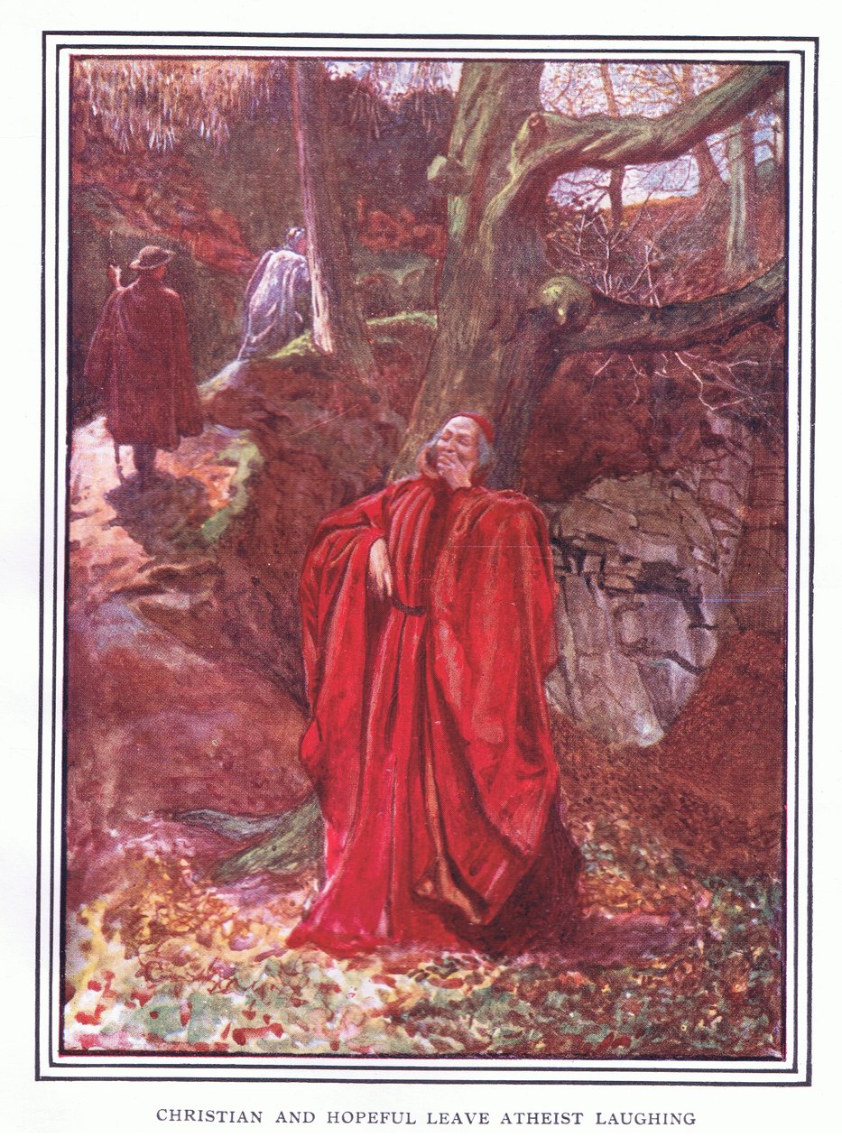 Hristiyan ve umutlu Ateistleri güldürdü by John Byam Liston Shaw