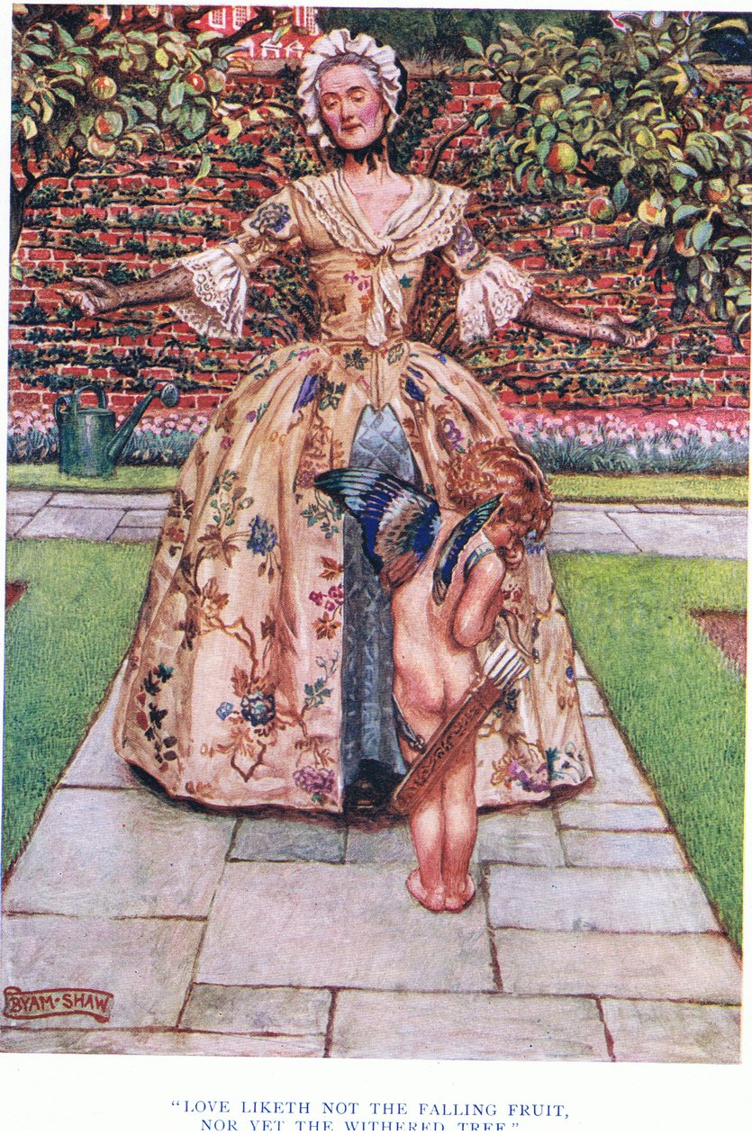 Aşk ne düşen meyveyi sever, ne de kurumuş ağaç, 1928 by John Byam Liston Shaw