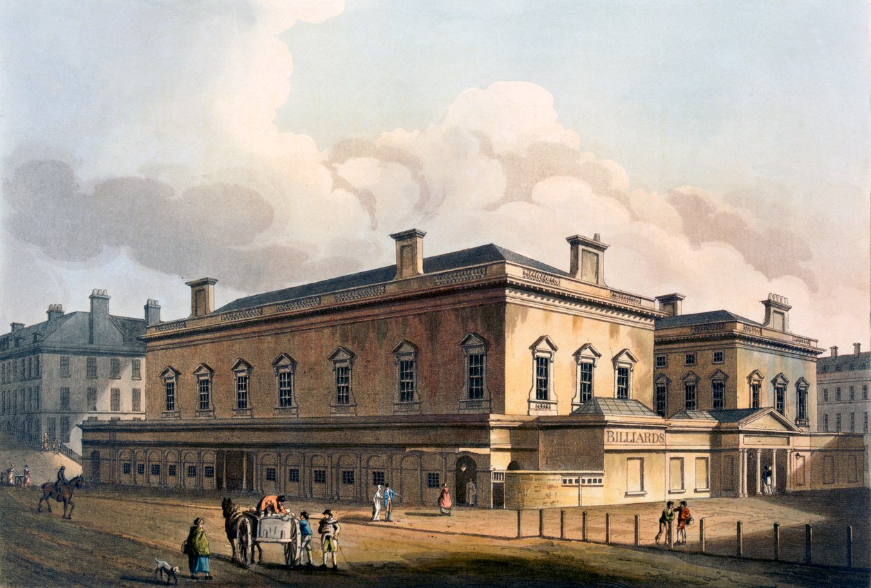 Kulüp Binası, Banyo (aquatint) by John Claude Nattes