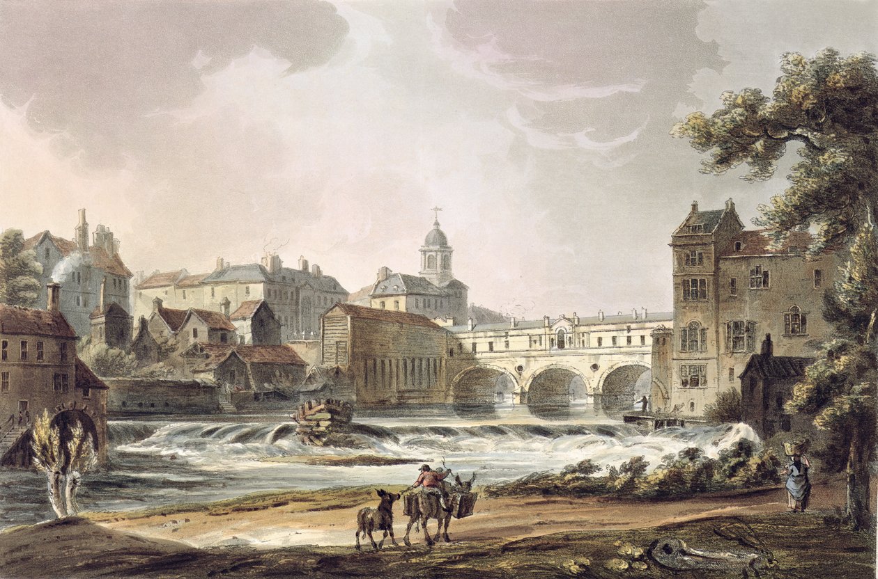 New Bridge, John Hill (1770-1850) pub tarafından oyulmuş 