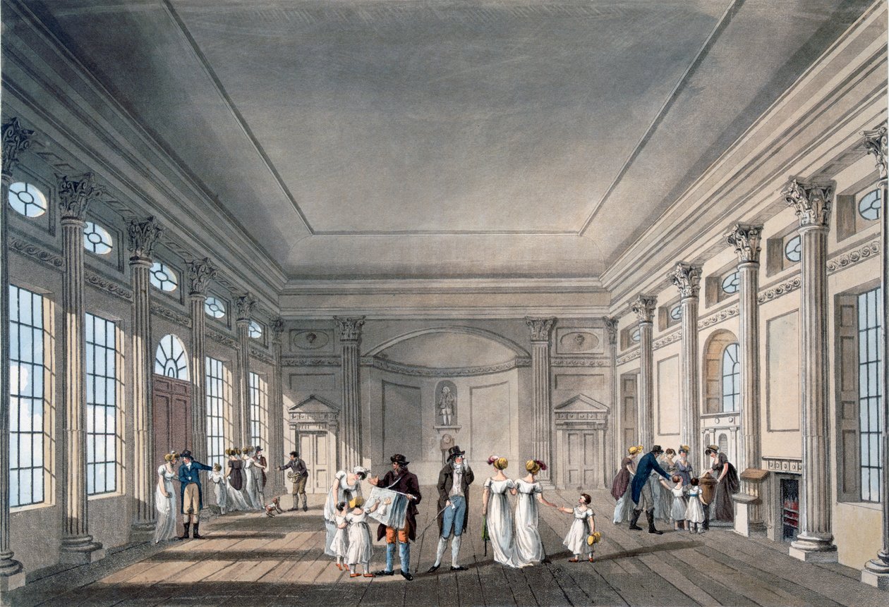 Pompa Odası, Banyo (aquatint) by John Claude Nattes