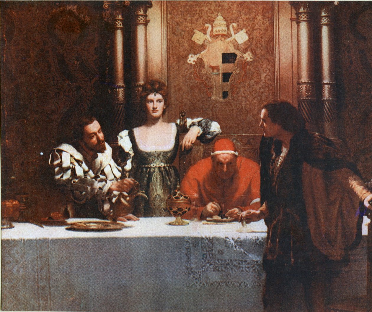  A Glass of Wine with Caesar Borgian by John Collier
