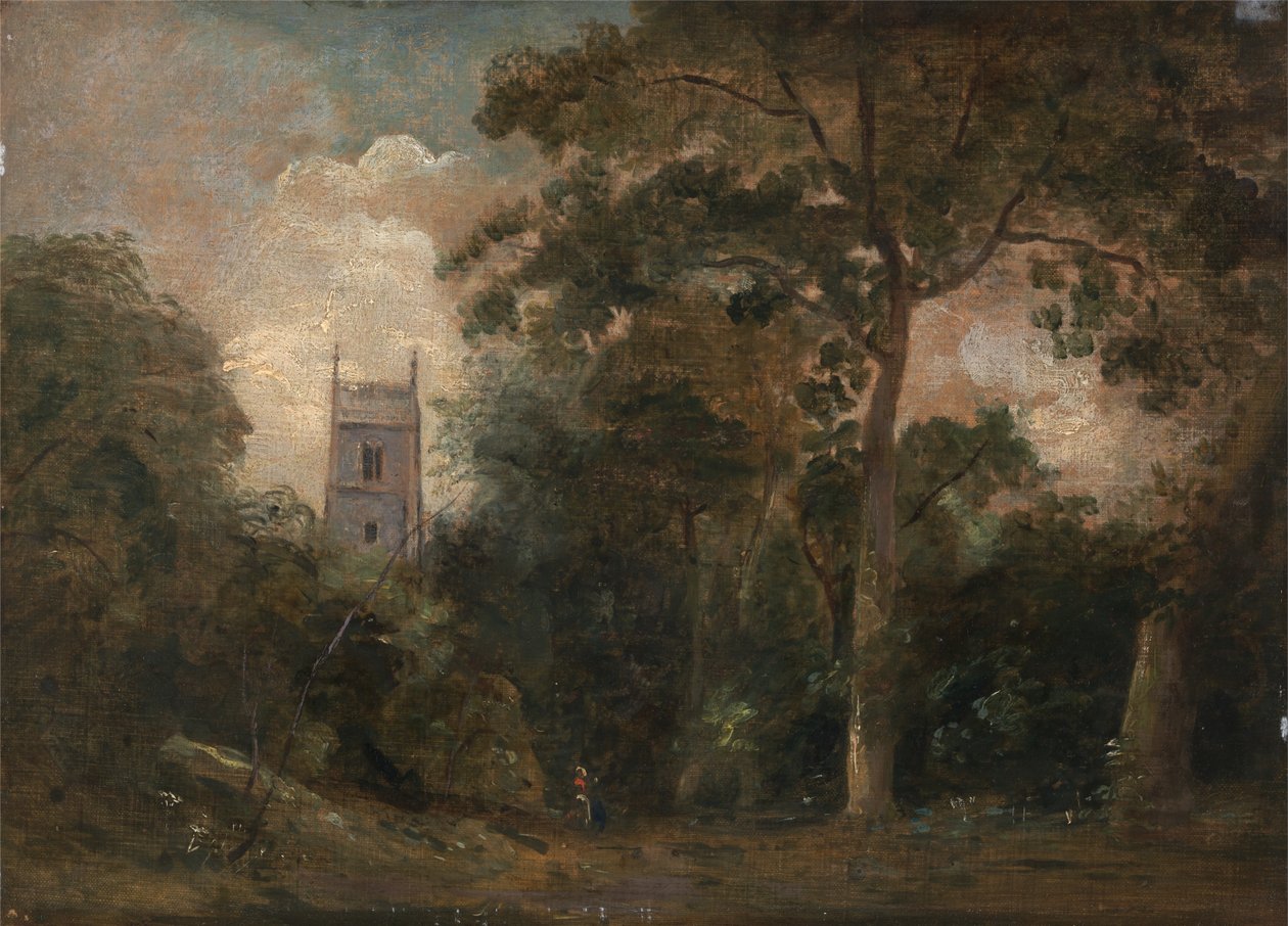 Ağaçlarda Bir Kilise by John Constable