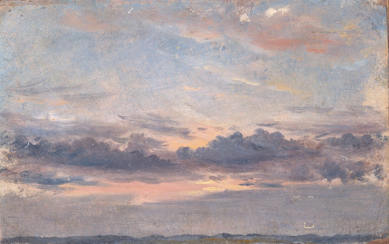 Bir Bulut Çalışması, Gün Batımı by John Constable