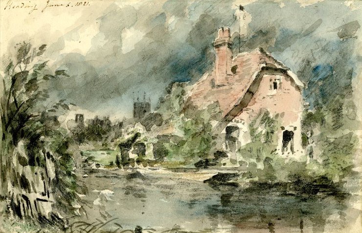 Reading yakınlarında bir kır evi by John Constable