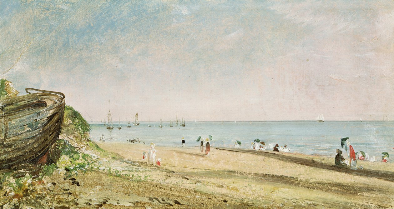Brighton Sahili (kağıt üzerinde yağlı boya) by John Constable