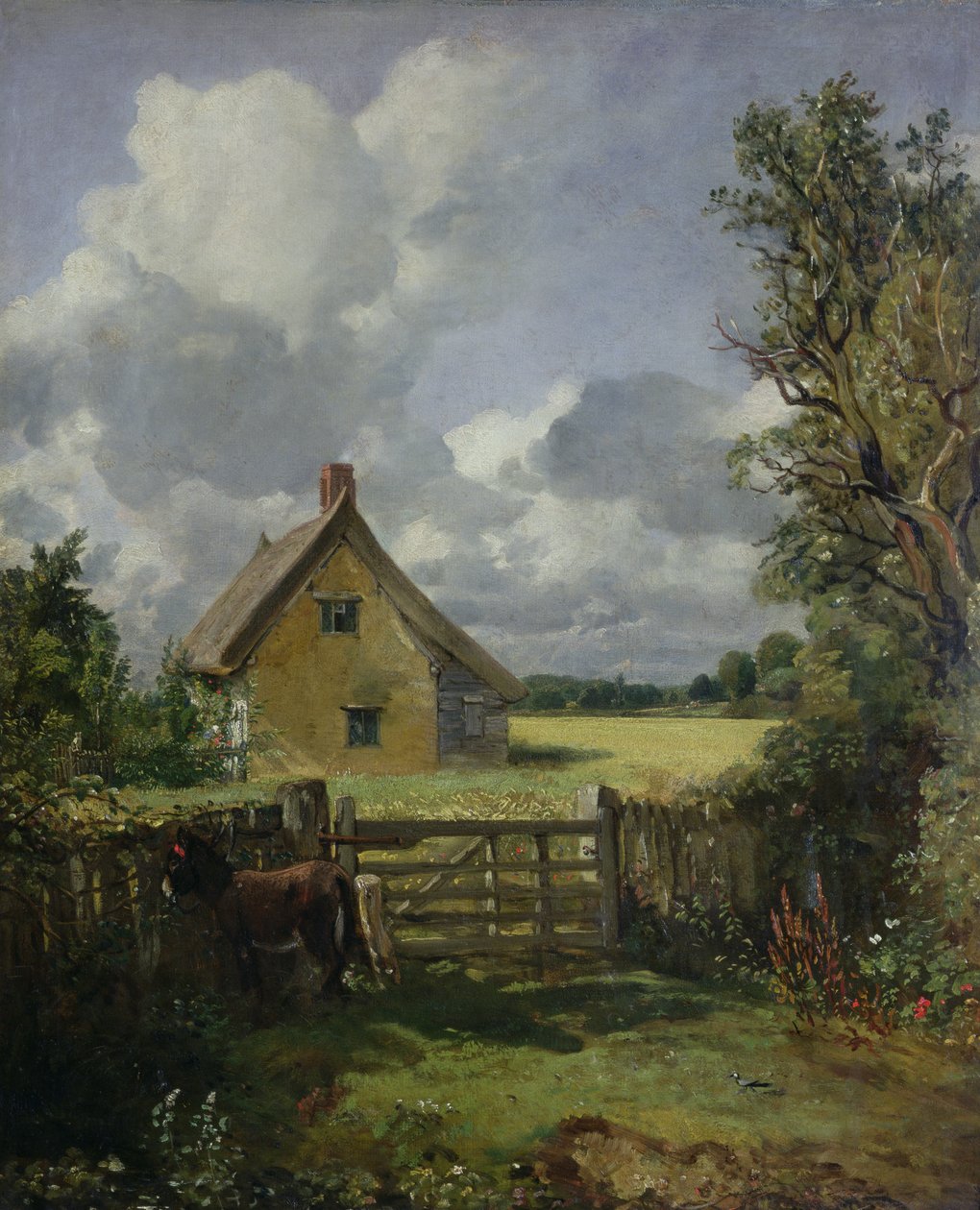 Mısır Tarlasında Kulübe, 1833 by John Constable