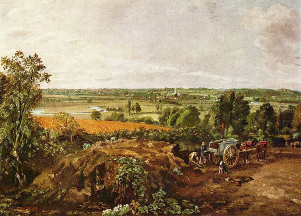 Dedham Kilisesi ile Stour Vadisi by John Constable