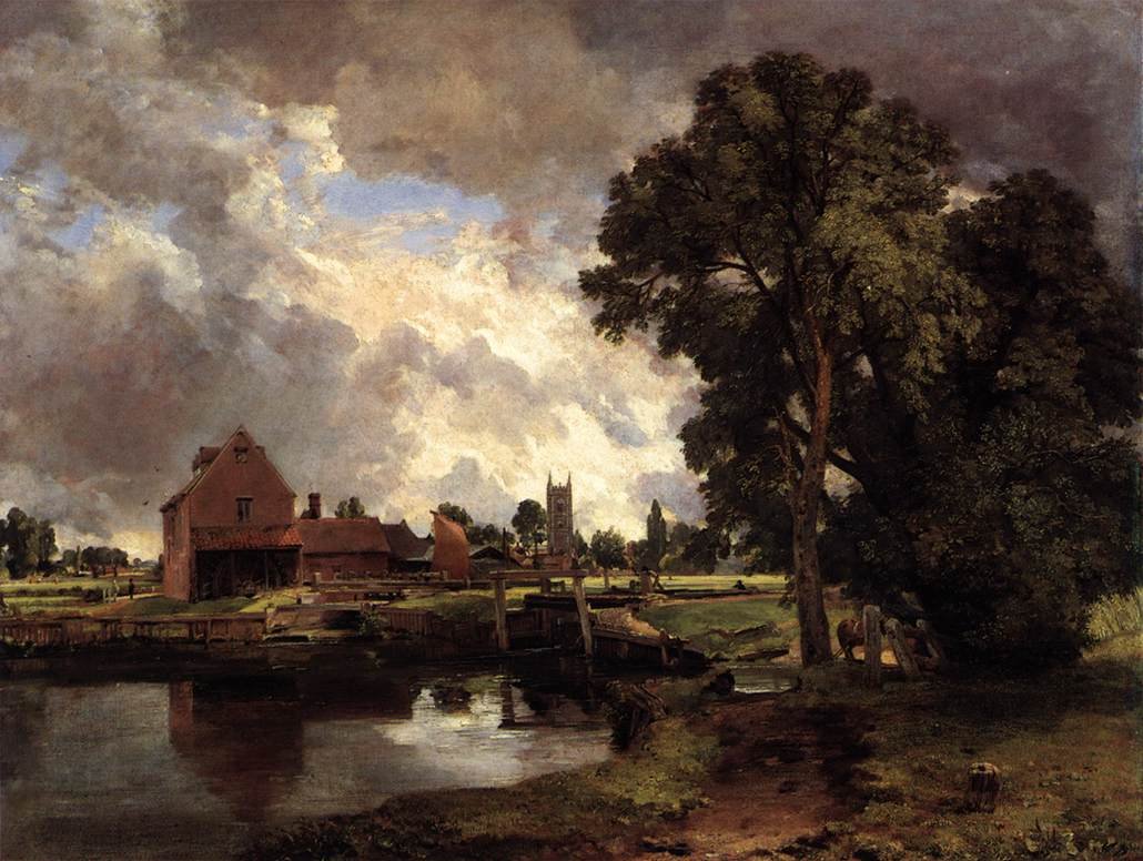 Dedham Kilit ve Değirmen by John Constable