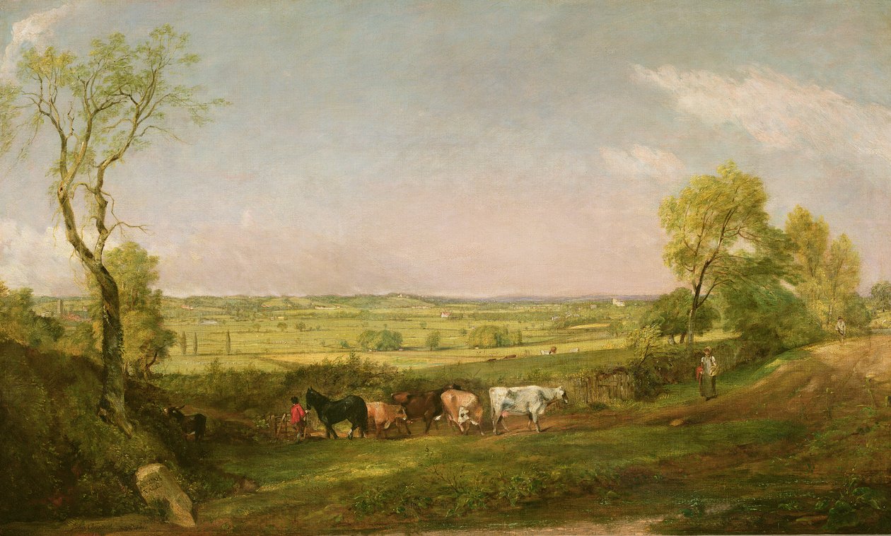 Dedham Vale: Sabah, 1811 dolayları by John Constable