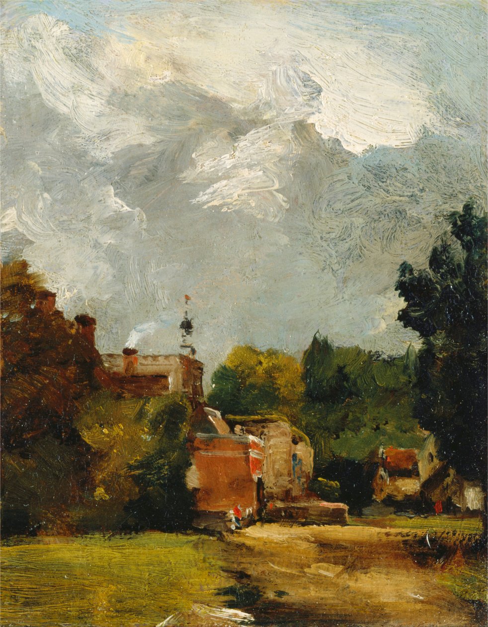 Doğu Bergholt Kilisesi by John Constable