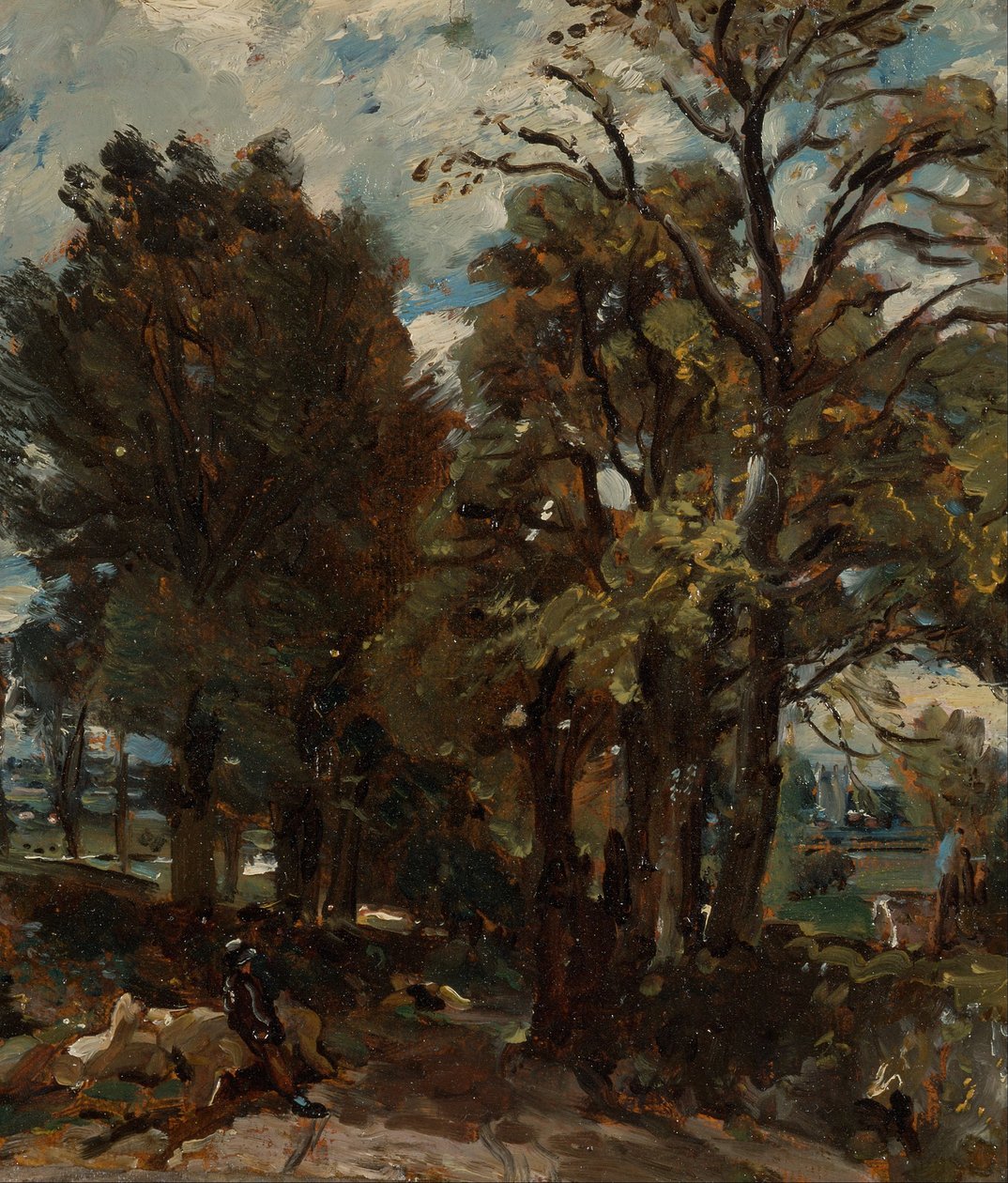 Fen Lane, Doğu Bergholt by John Constable