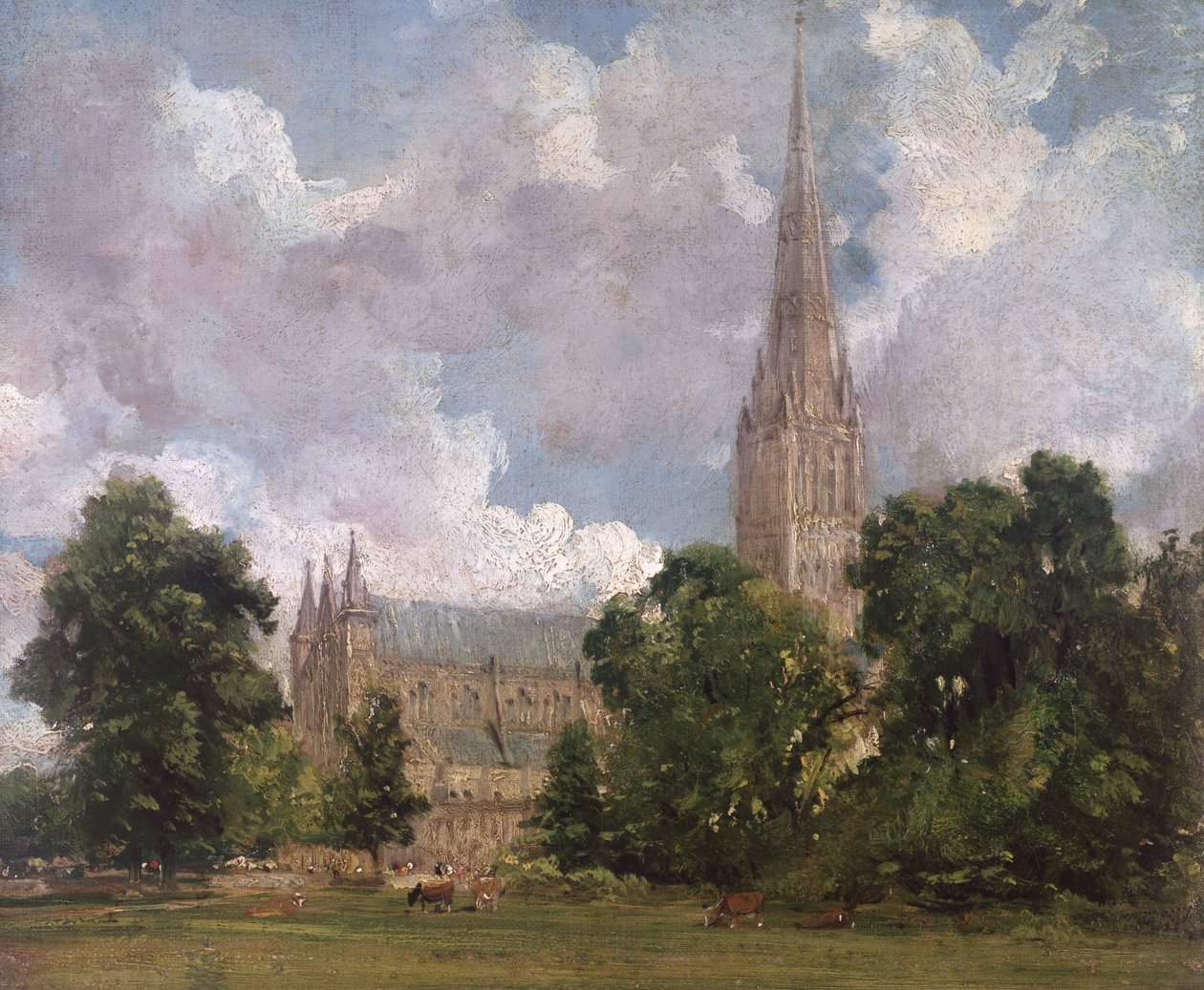 güney batıdan Salisbury Katedrali by John Constable