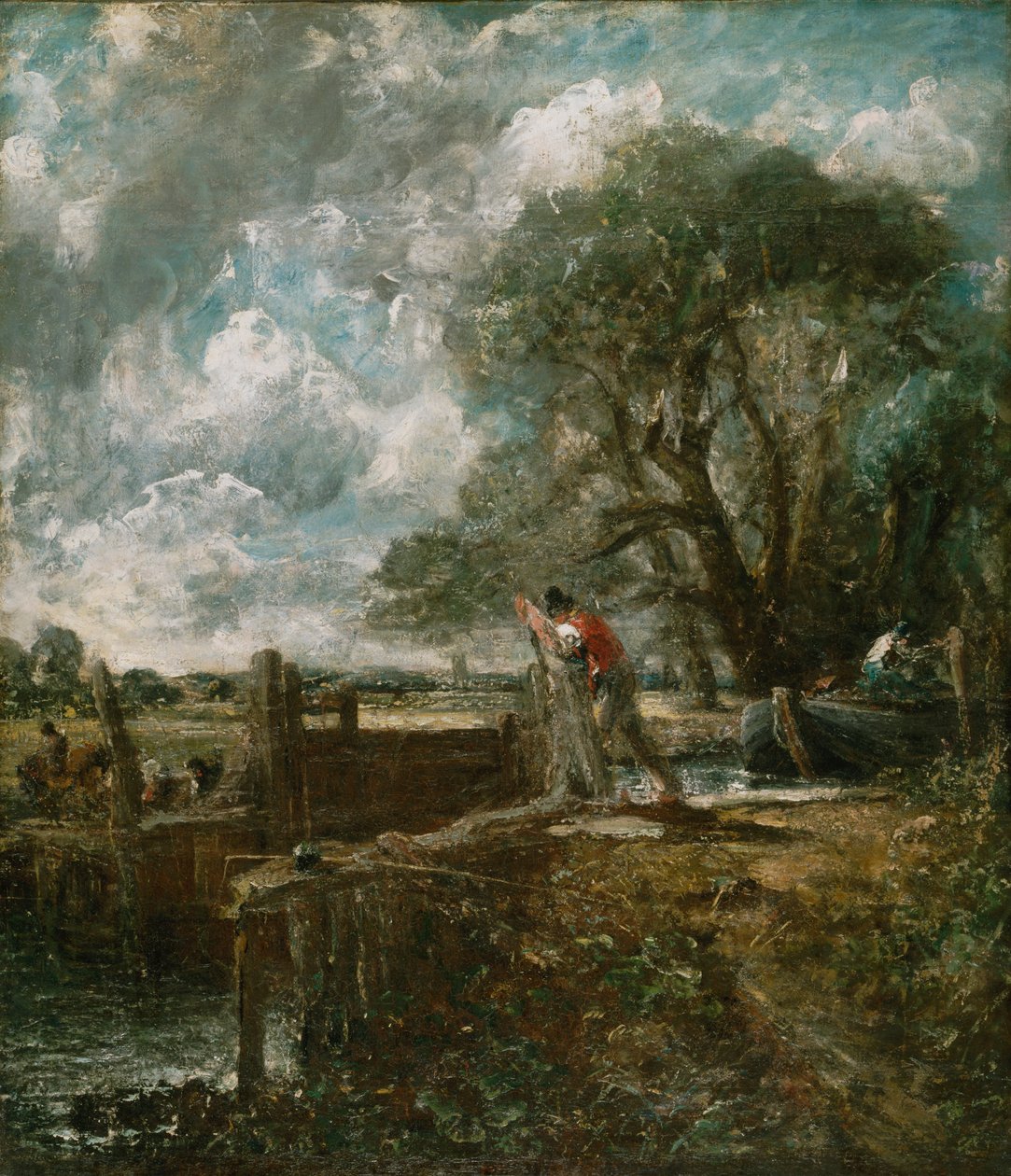 Kilidi Geçen Tekne Çizimi by John Constable