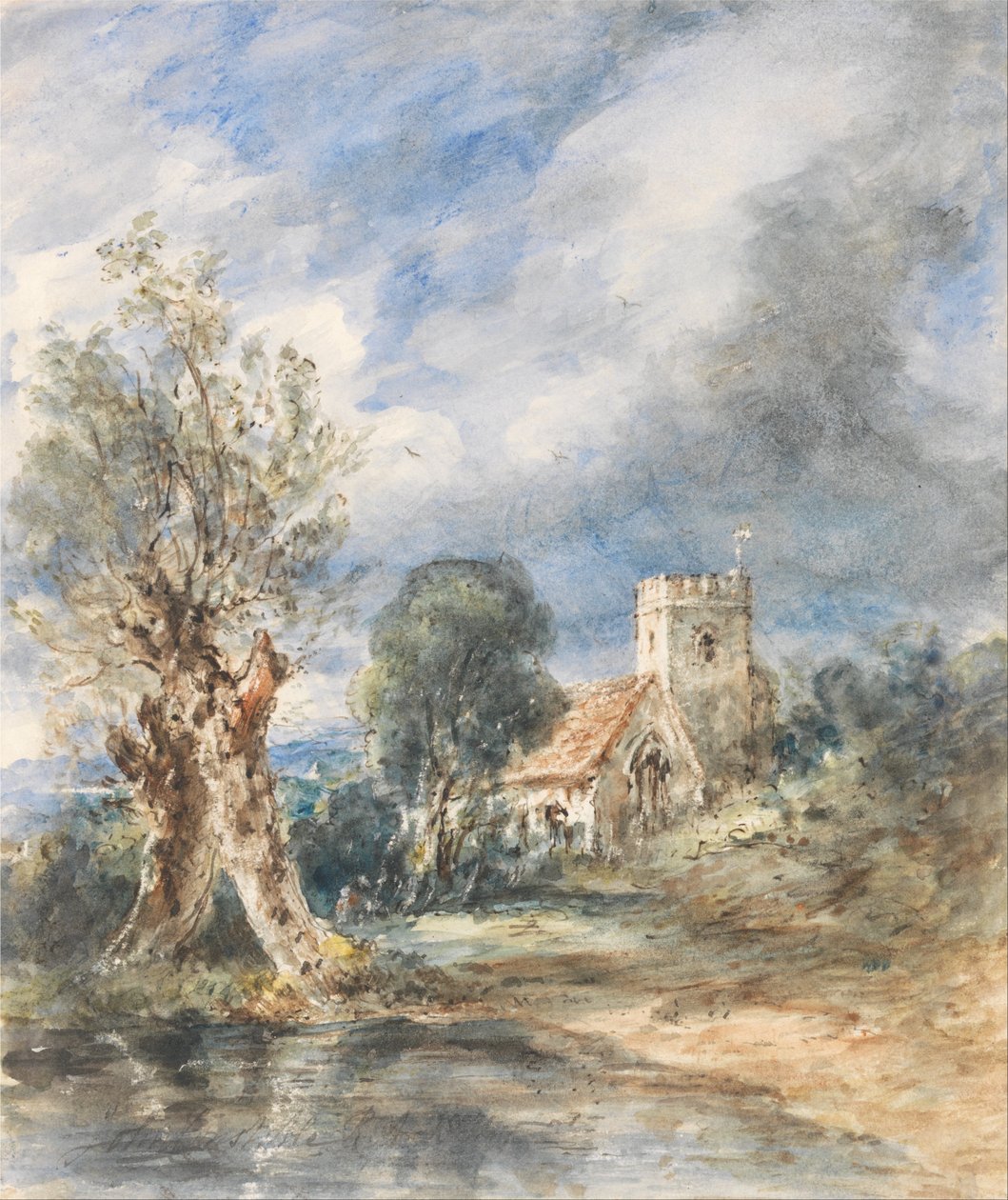 Stoke Poges Kilisesi by John Constable
