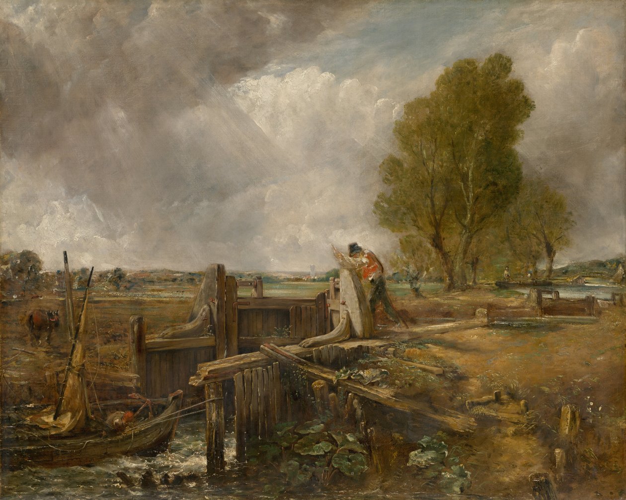 Kilidi geçen bir teknenin incelenmesi by John Constable