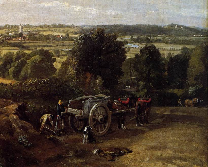 Dedham Kilisesi ile Stour-Valley (detay) by John Constable