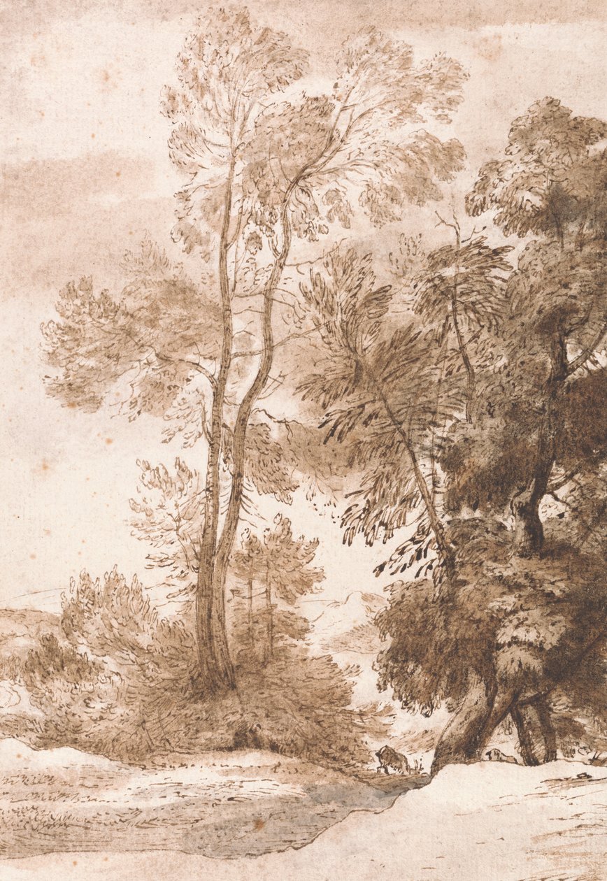 Ağaçlar ve Geyik by John Constable