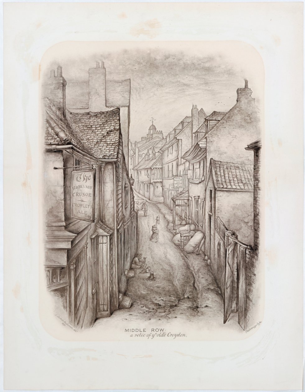 Orta Sıra, Croydon, 1875 (mürekkep) by John Corbet Anderson