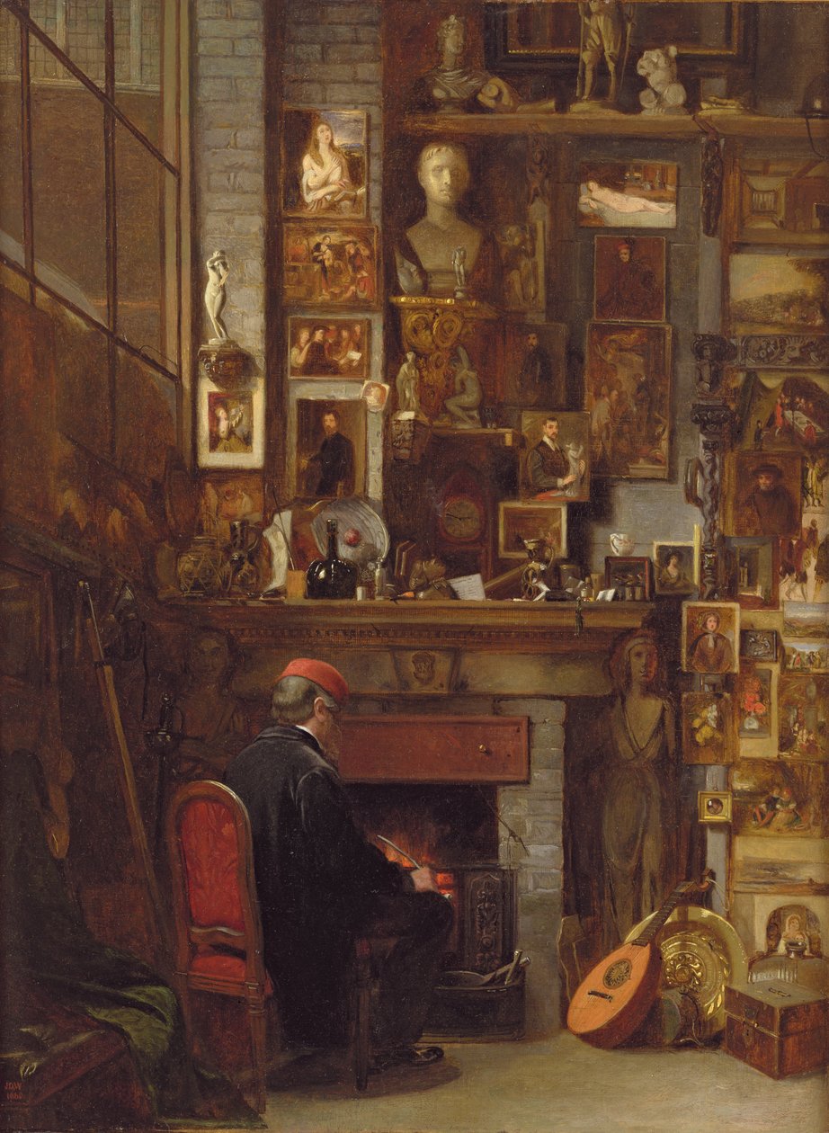 Stüdyo Ateşinin Yanında, 1860 by John Dawson Watson