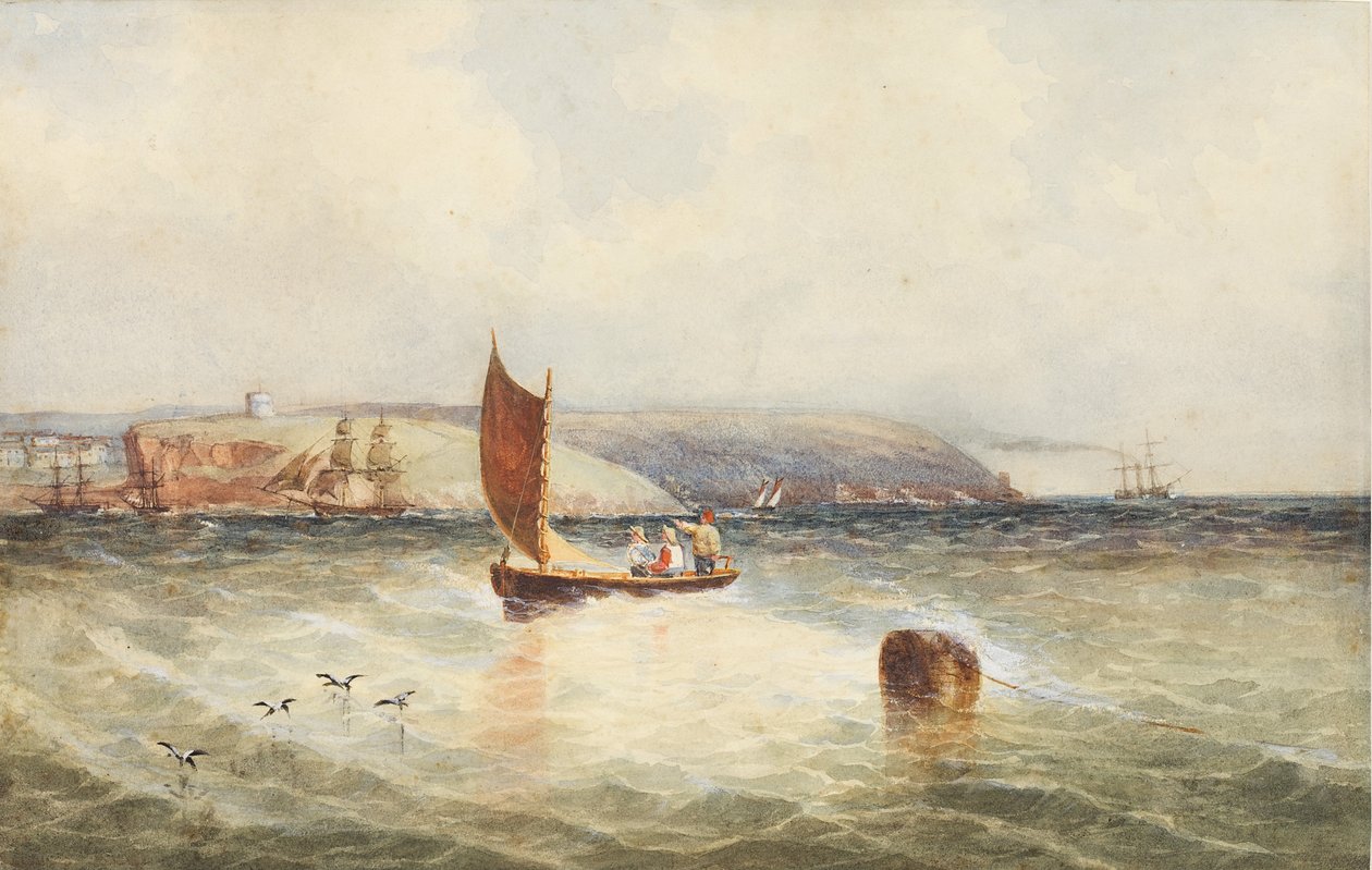 Mount Batten, Plymouth (kağıt üzerinde wc) by John Down