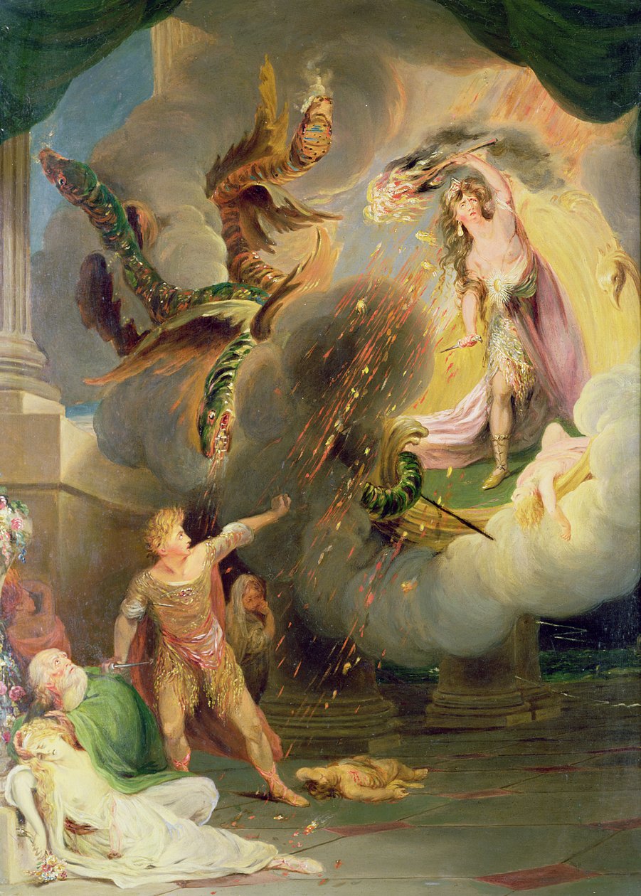 Jason ve Medea (panel) by John Downman