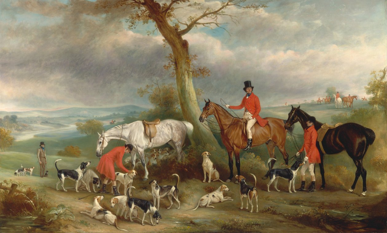 Thomas Wilkinson, M.F.H., Hurworth Foxhounds ile by John E. Ferneley