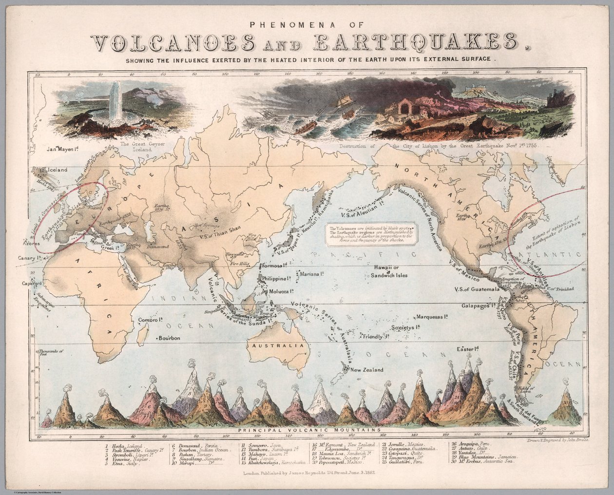 Volkanlar ve Deprem Olguları by John Emslie and James Reynolds