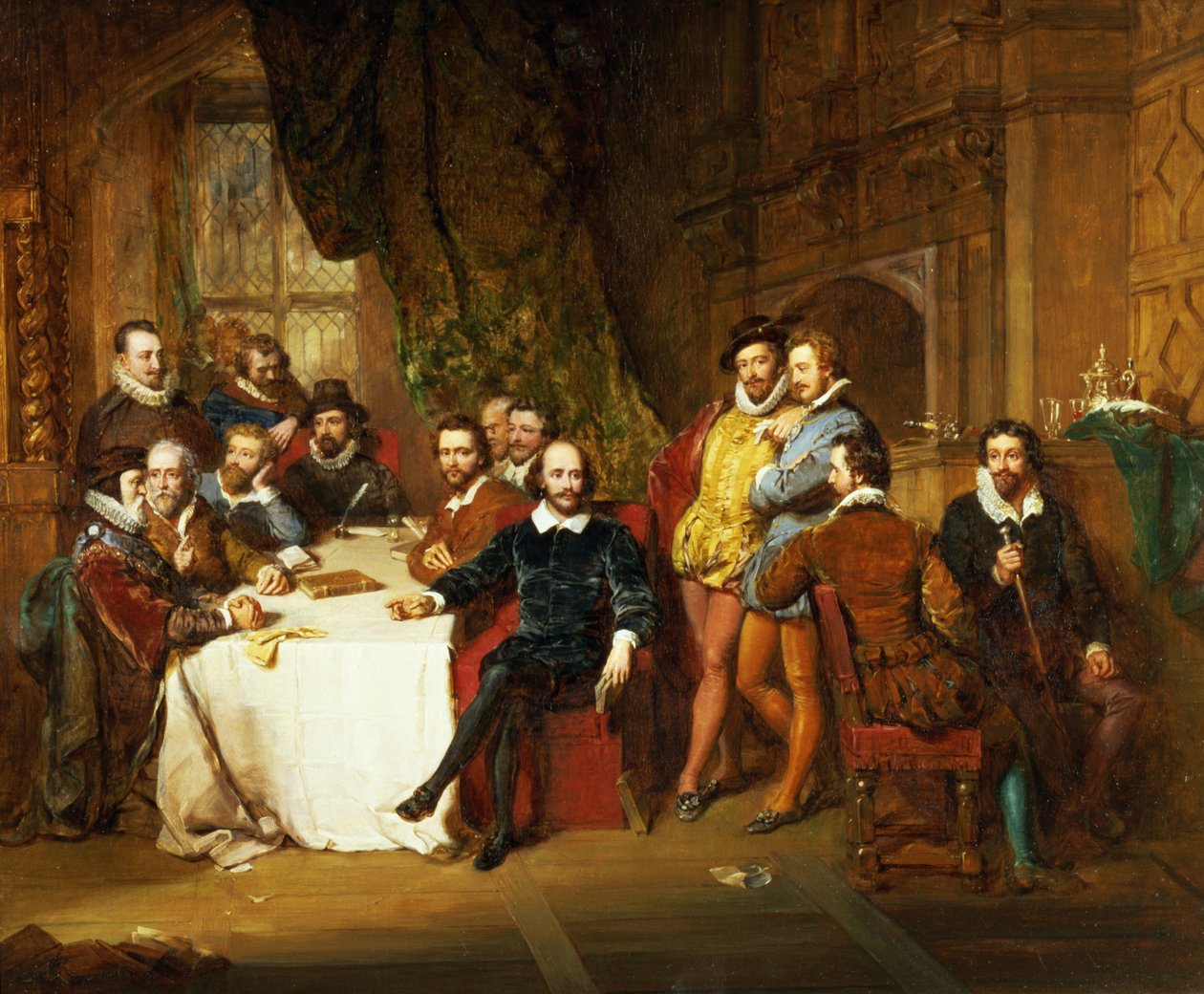 Shakespeare ve Arkadaşları Deniz Kızı Tavernasında, 1850 by John Faed