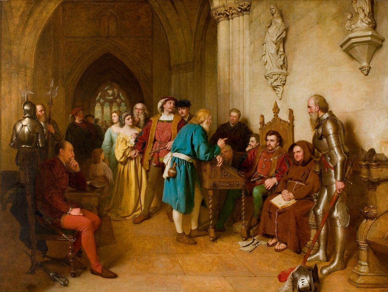 Flodden Öncesi Uyarı, 1874 by John Faed
