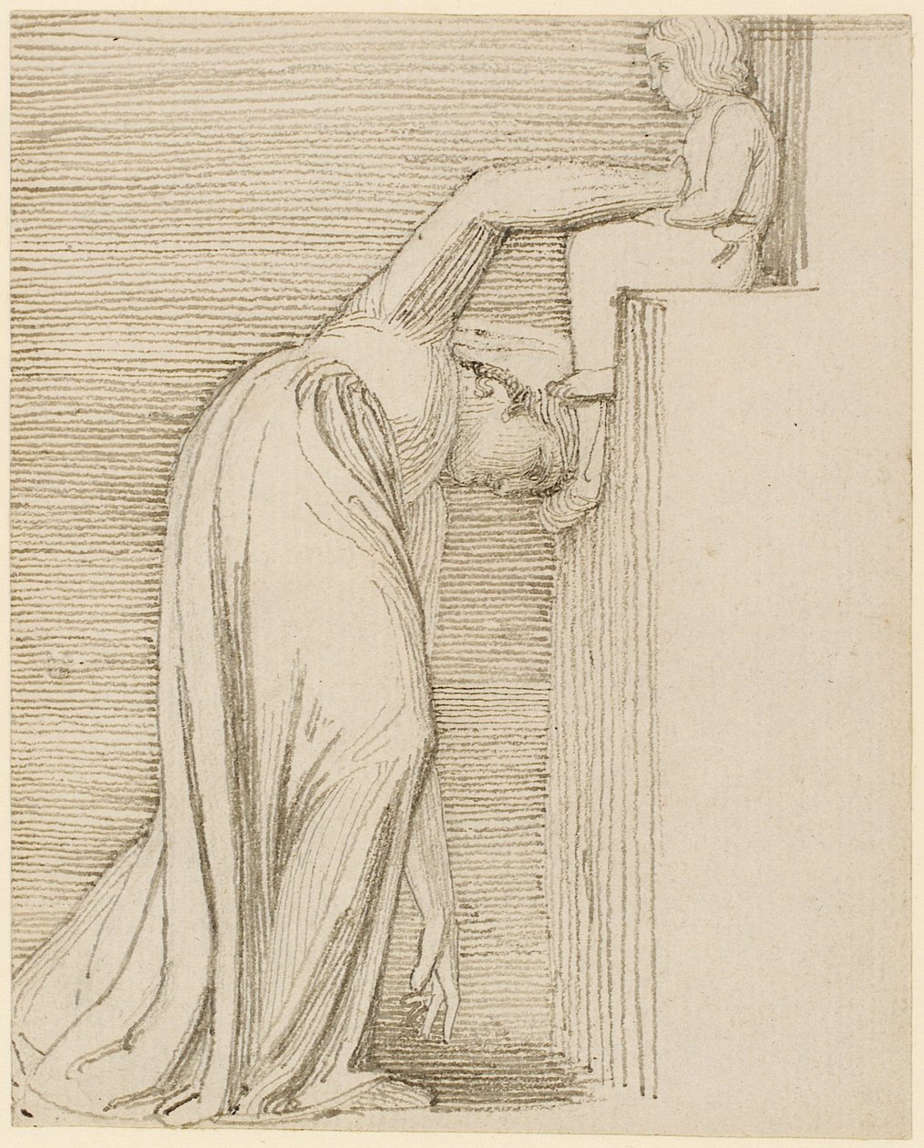 Bir Anne ve Çocuk by John Flaxman