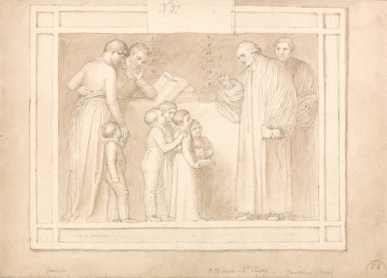 Rahip John Clowes Anıtı için Çalışma by John Flaxman