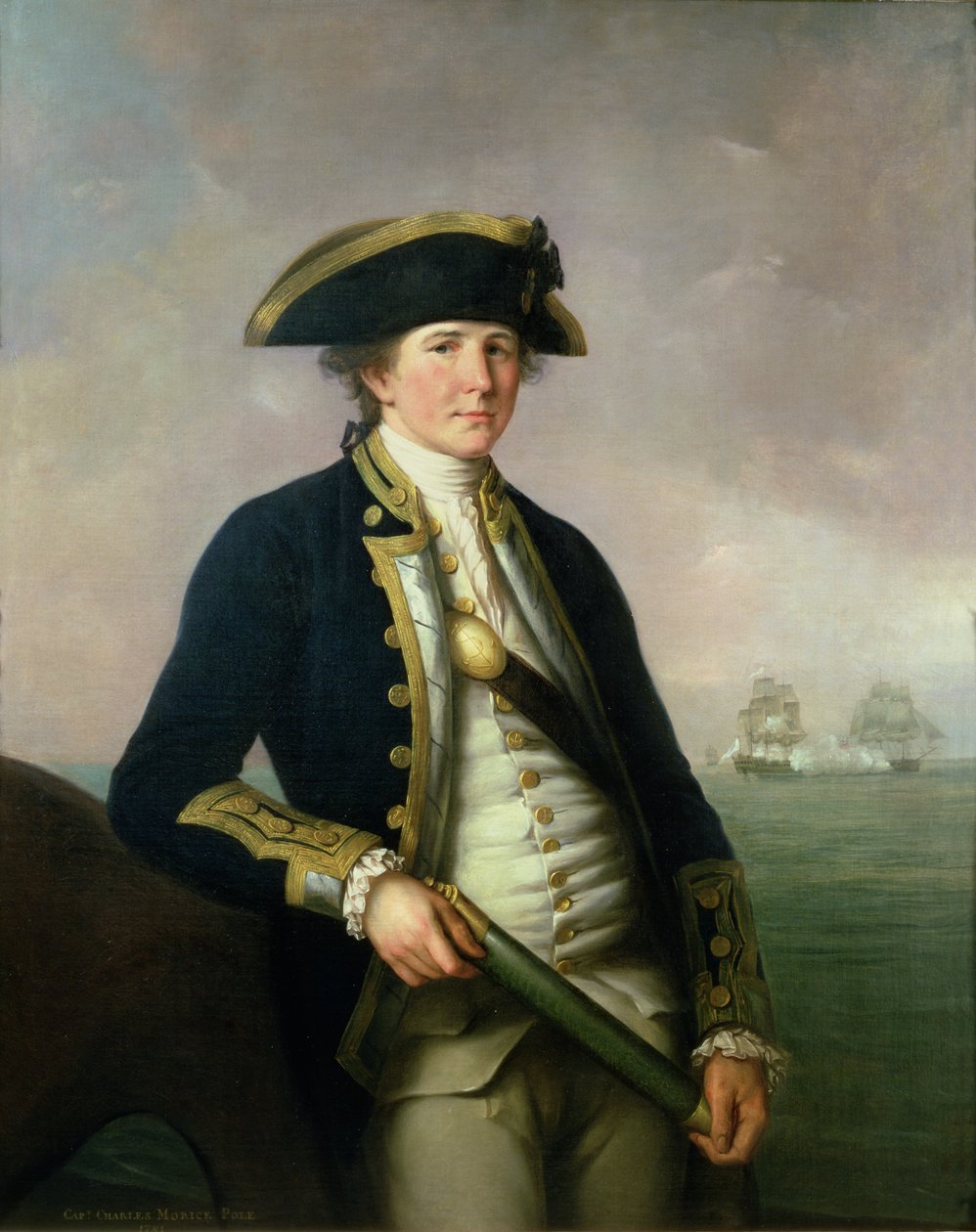 Kaptan Charles Morice Kutbu, 1781 by John Francis Rigaud