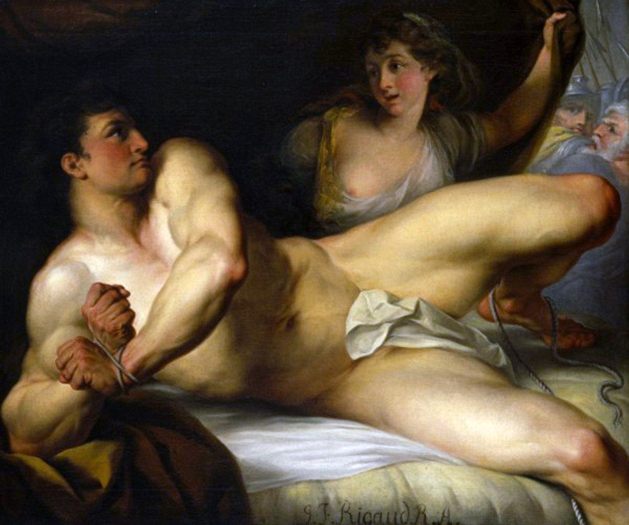 Samson gruplarını kırıyor veya Samson ve Delilah by John Francis Rigaud