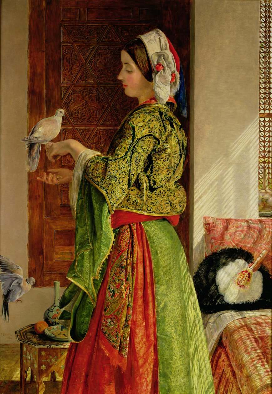 Kafesteki Güvercinler (ayrıca bkz. 62504) by John Frederick Lewis