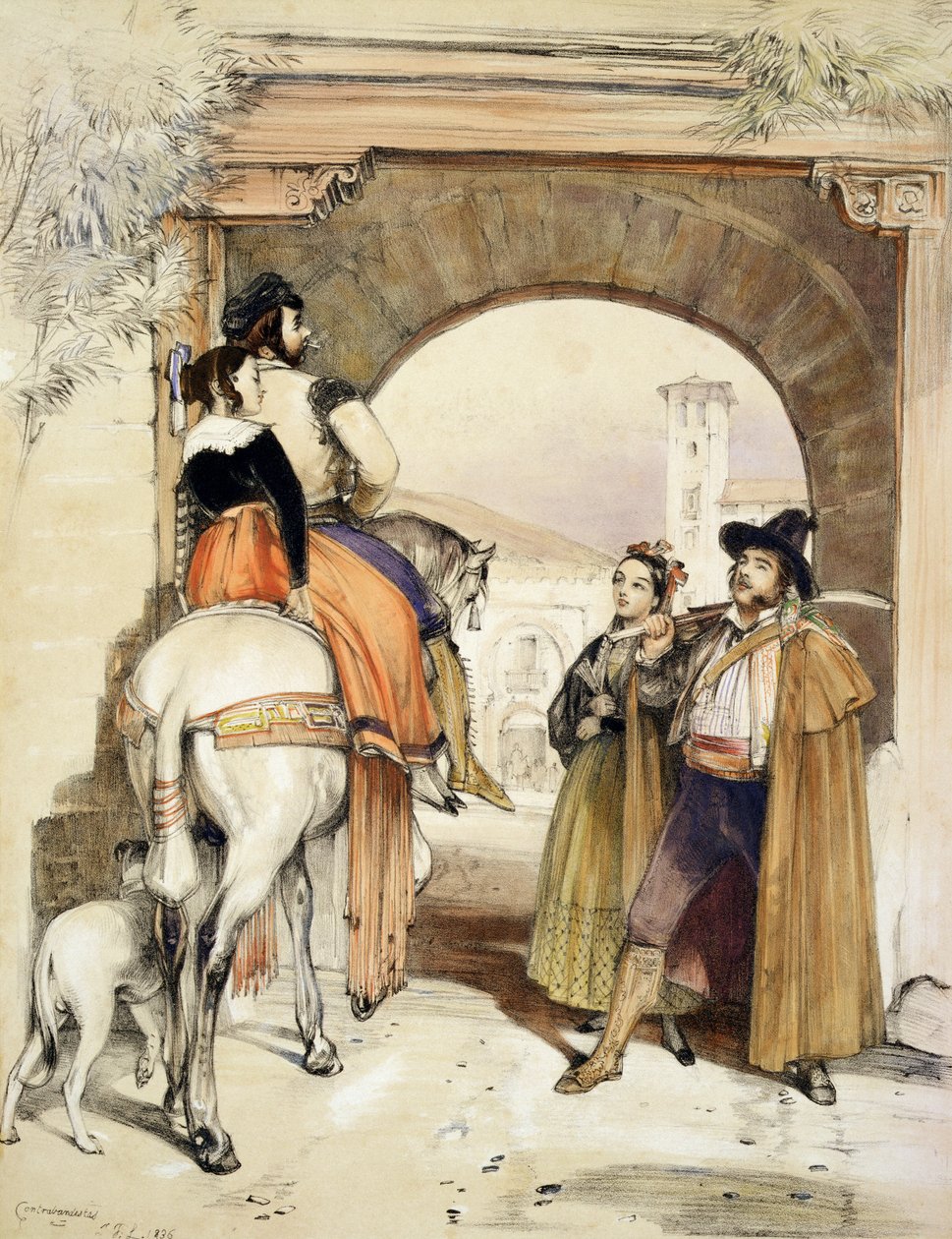 Charles Joseph Hullmandel (1789-1850) tarafından oyulmuş 