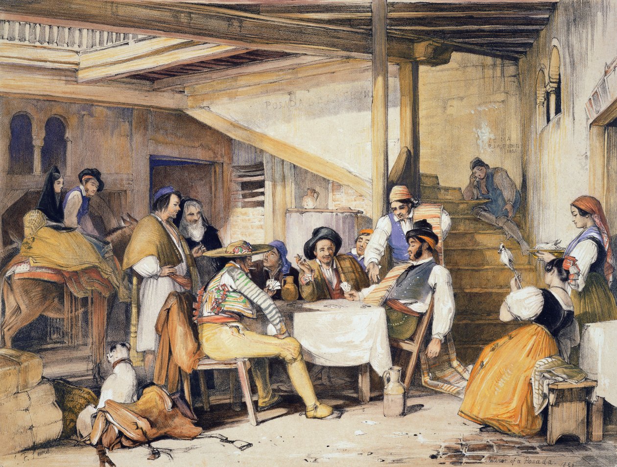Charles Joseph Hullmandel (1789-1850) tarafından oyulmuş 
