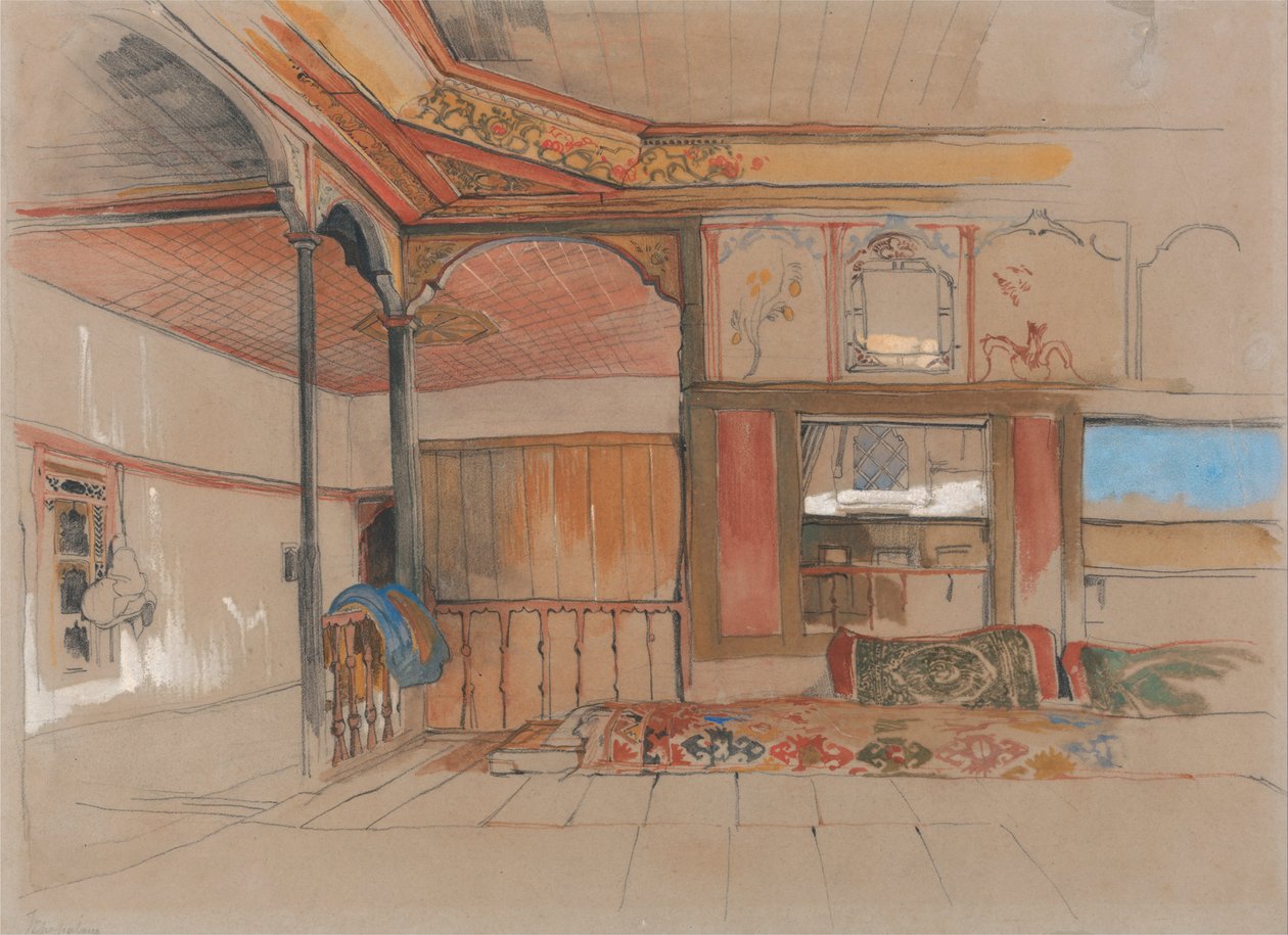 Doğu Evinin İçi by John Frederick Lewis
