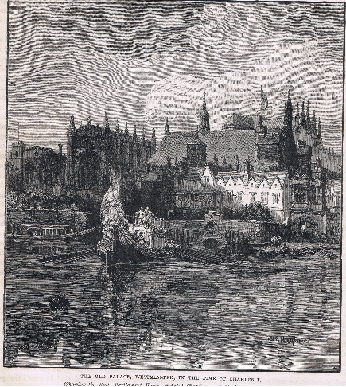 Charles I 1604 zamanında Westminster Sarayı by John Fulleylove