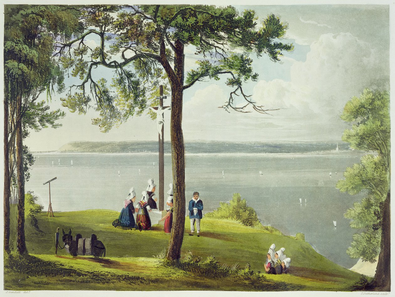 R. Ackermann (1764-1834) 1821 tarafından yayınlanan Daniell Havell (1785-1826) tarafından oyulmuş 