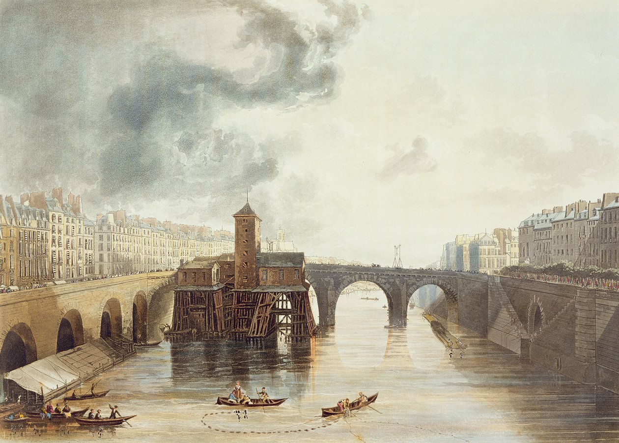 Pont Notre Dame, Thomas Sutherland (d.1785) tarafından oyulmuş 