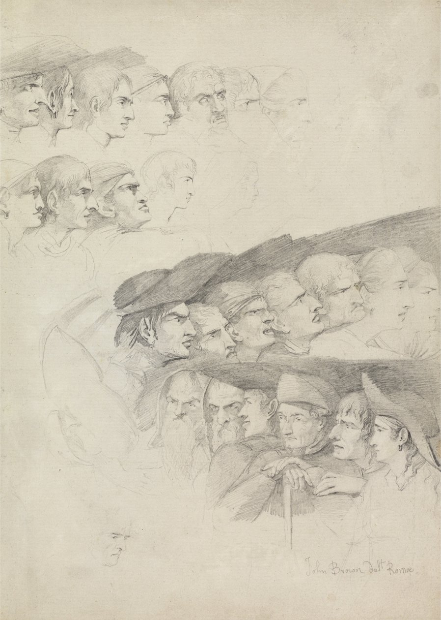 Seyirci Sıraları Çalışmaları by John George Brown