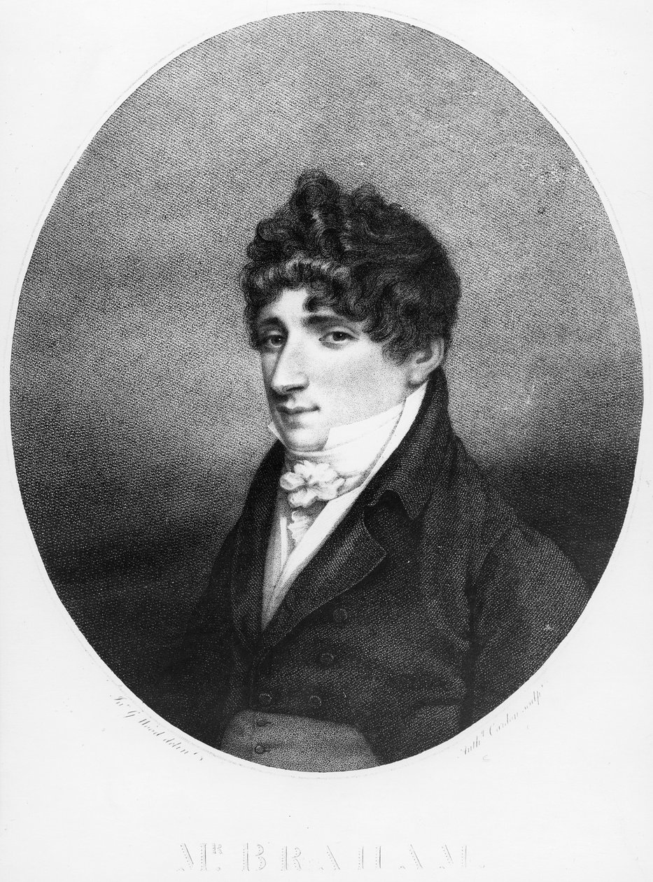 John Braham, Anthony Cardon tarafından kazınmış, 1806 by John George Wood