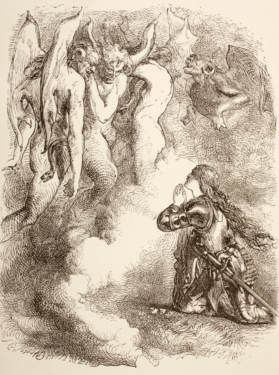 Joan la Pucelle, arkadaşları tarafından terk edildi, 1890 by John Gilbert