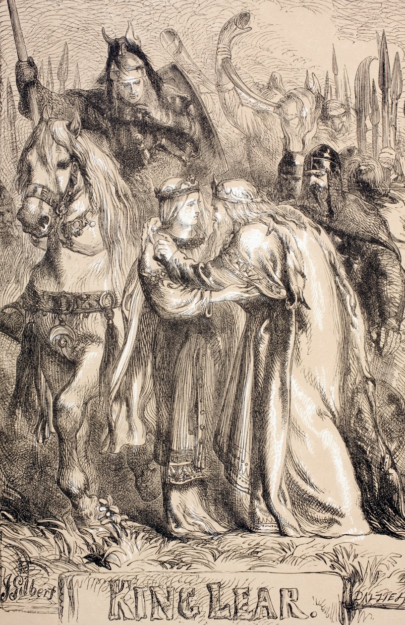 Kral Lear, 1890 by John Gilbert