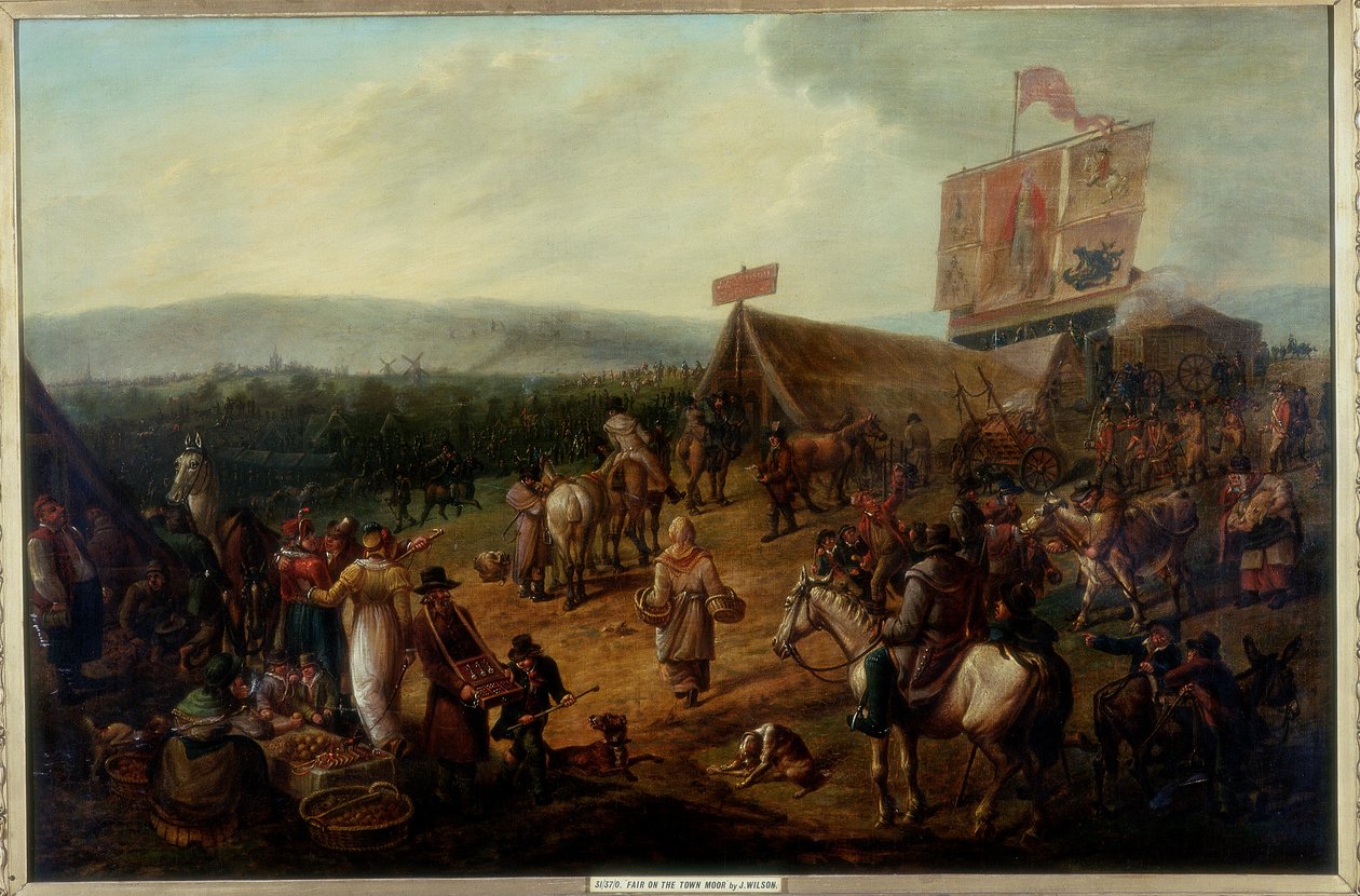 Moor Town Fair, Newcastle, 1810 dolayları by John Glen Wilson